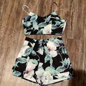 Two piece floral set